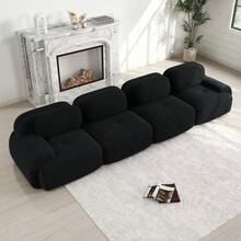 Soffor och soffor - Svart + Manchester + 4-sits - Visa 3