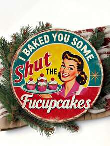 Vintage Wooden Welcome Sign, Creative Hanging Plaque, Wooden Round Decorative Sign, Home Decor - Multicolor - View 4