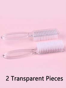 10pcs Nail Brushes With Handles, For Cleaning Fingernails And Toenails