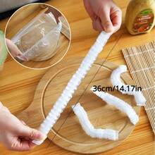 100/300pcs Disposable Cling Film Wrap, Elastic Fridge Food Saver Cover, Airtight Dust-Proof Seal For Leftover, Fruit, Bowl, Plate, Reusable Stretchable Food Storage Lid - White - View 3