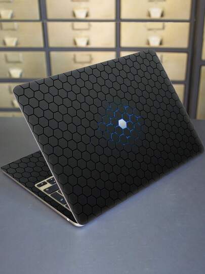 2pcs Printed Pattern DIY Scratch-Resistant Protective Stickers For 15.6-16 Inch Laptops, Compatible With HP, Apple, Asus, Compaq,