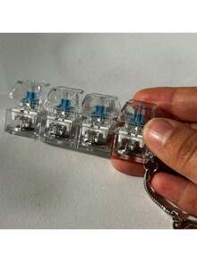 1 chiếc móc khóa bàn phím giảm căng thẳng dành cho người lớn - Các phím nhiều màu sắc, chất liệu PC bền. - Nhiều màu - Xem 3