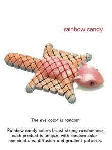 2026新款3D打印可动长猫科动物模型 - 飞鼠、穿山甲、铰链关节可动小狐狸、3D打印逼真眼睛小乌龟模型、猫形,多种动物造型可选,无需电源 - 可爱的家居/办公室/派对装饰 - 生日/圣诞节/万圣节礼物 - 彩色 - 查看 18