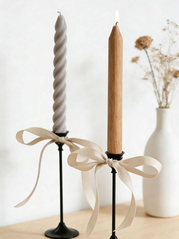 1 pieza Molde de silicona para velas rayadas 3D delgadas - Multiusos, adecuado para resina epoxi/yeso, decoración del hogar para primavera/boda/Día de San Valentín/días festivos - Blanco - Añade 6