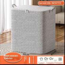 New 220L Big Size Clothes Storage Box With Cover Large Laundry Basket Organizer Bag Foldable - B 100ML - View 10