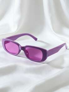 4 Pairs Of Y2K Small Square-Frame Glasses For Teenagers - Multicolor - View 3