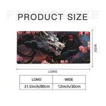 Large Mouse Pad Aesthetic Design Art Desk Mat Office Desk Accessories With Stitched Edge Non-Slip  Mouse Pad Rubber Base Keyboard Pad 31.5x12 Inch E-Sports Desk Pad For Office Home Back To School Gaming Mouse Pad - 彩色 - 查看 8