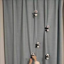 4/2pcs Cute 10cm Panda Clips Decor, Plush Panda Finger Clips Curtain Holders, Note Clips, Photo Holders, Suitable For Home Decor, Flower Pots, Potted Plants Crafts