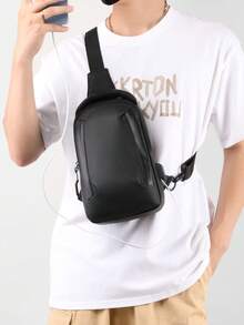 Men's Fashion Casual Versatile Sports, Commuting, Cycling, Climbing Waterproof And Wear-Resistant One Shoulder Messenger Bag Phone Bag - Black - View 9