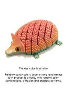 2026新款3D打印可动长猫科动物模型 - 飞鼠、穿山甲、铰链关节可动小狐狸、3D打印逼真眼睛小乌龟模型、猫形,多种动物造型可选,无需电源 - 可爱的家居/办公室/派对装饰 - 生日/圣诞节/万圣节礼物 - 彩色 - 查看 34