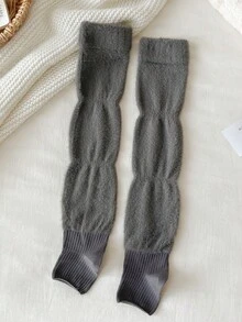 1/2/3/6 Đôi tất giữ ấm chân bằng lông cừu giả chồn cho nữ, chất liệu mềm mại, đa năng, thích hợp cho mùa thu/đông. - Nhiều màu - Xem 15