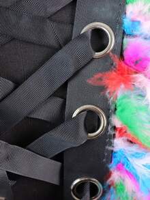 Gothic Lace Shoulder Collar Victorian Shrug Strap Cape Wrap Party Accessories - Color YM-079 - View 6