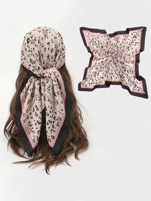 1pc 110*110cm Women's Paisley Pattern Printed Scarf, Elegant Headband And Neckerchief, Ideal Accessory For All Your Outfits