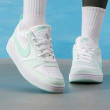 Nike 2026 New Style COURT BOROUGH Sneakers For Boys, Girls, And Big Kids - Low-Top Sneakers (Women's Shoes FZ3539-100) - White - View 6