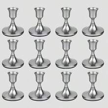 3/6/12/36pcs Metal Candle Holders - Elegant Tapered Candle Stands For Dinner, Wedding, Anniversary, Home & Hotel Decor - Multipurpose Party & Home Themed Installations, Ideal Dining Table Centerpiece And Gift - Candles Not Included - 彩色 - 查看 17