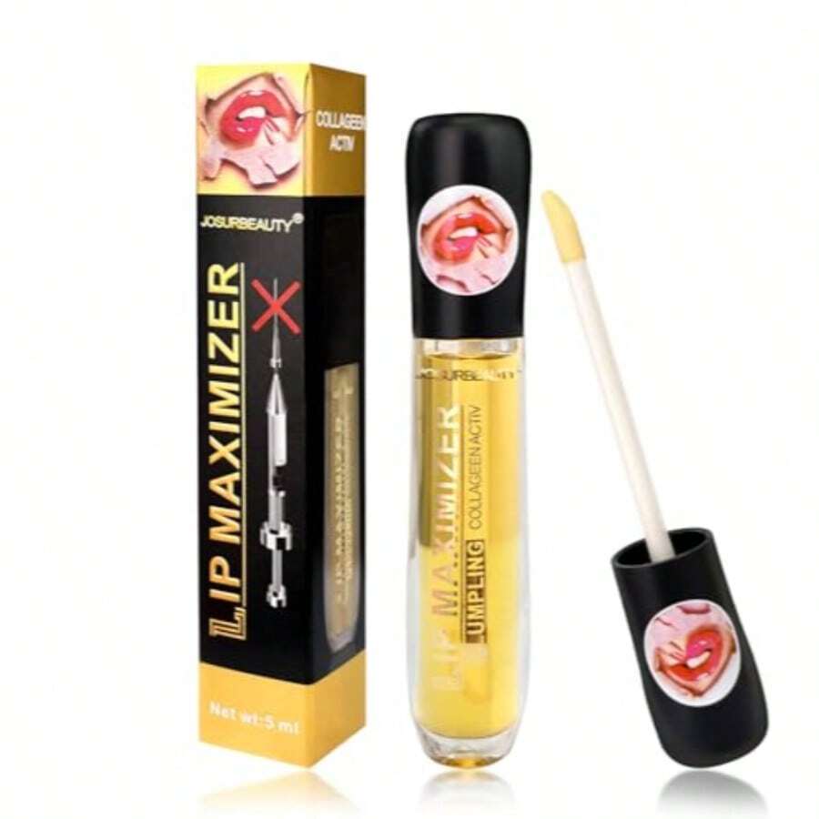 Double Sided Lip Injection For Ultimate Lip Fullness And Radiance - Moisturizing Lip Oil And Lip Mask To Create Plump And Smooth Lips, Moisturizing And Reducing Fine Lines By 5 Milliliters - 多色 1 - 查看 1