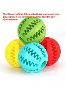 1pc Durable Rubber Dog Chew Ball, Wear-Resistant, Helps Clean Dog's Teeth. It Is A Dog Chew Toy That Can Hold Treats, Providing Different Play Experiences For Your Dog.