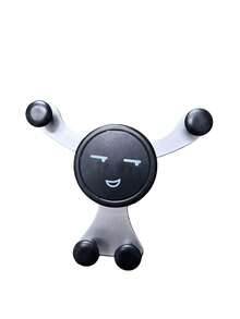 Gravity Car Air Vent Phone Holder, Smiling Face Design Phone Mount, GPS Holder