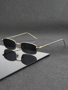 一副复古风男士时尚眼镜，适合日常佩戴、旅行、度假和商务场合。 - 1pc鏡布 - 查看 1