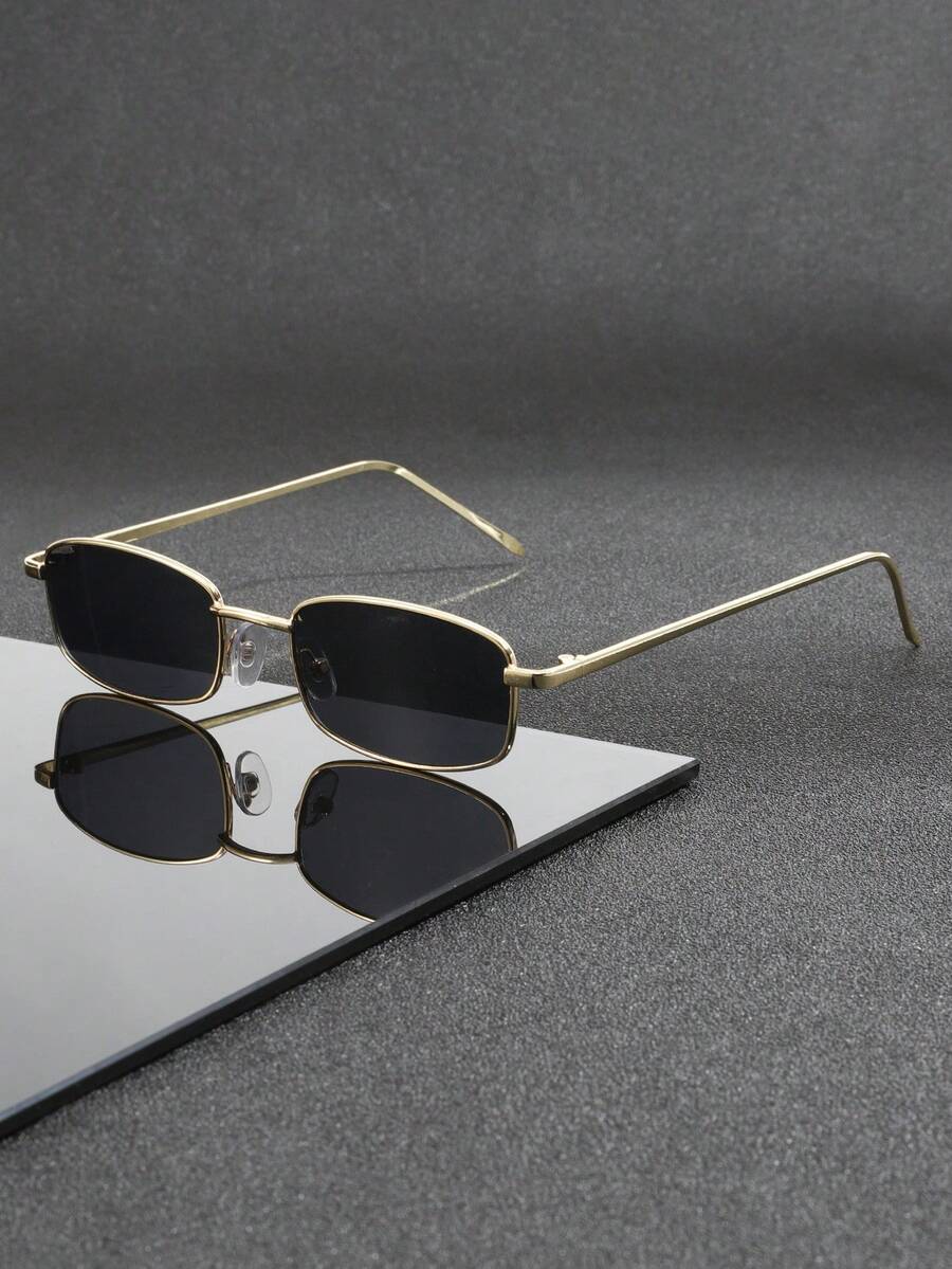 一副复古风男士时尚眼镜，适合日常佩戴、旅行、度假和商务场合。 - 1pc鏡布 - 查看 1