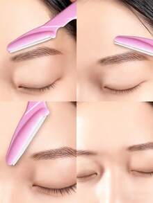 10 piezas Herramientas para dar forma a las cejas, Dispositivos de conformación de cejas de acero inoxidable de alta calidad, sin batería, portátiles y fáciles de usar, disponibles en varios colores, adecuados tanto para uso doméstico como de viaje. Juegos de conformación de cejas, recortadores de cejas, herramientas de conformación de ojos, productos de cuidado personal esenciales, compactos y portátiles, hechos de materiales antioxidantes. - Multicolor - Ver 4