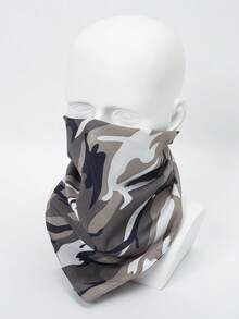 1 件女士围巾波西米亚风格复古迷彩印花 53 厘米头巾头带，时尚运动毛巾和休闲围巾，适合户外活动，学校丝巾 - A - 查看 10