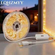 LQHZMYY 1件裝智慧LED燈條，附感應器與USB接口，感應啟動智能照明，室內/室外安裝方便，適用於電視背光、櫥櫃、樓梯、走廊、臥室、房間裝飾、聖誕燈飾裝飾 - 彩色 - 查看 8