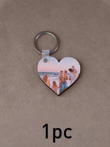 Personalized Keychain, Custom Photo Couple Keychain, Customized Picture Keychain, Keychains For Women, Photo Keychain, Customizable Bag Charms, Wooden Key Chain, Valentine'S Day, Fun, Fashion, Unisex, Anniversary, Living Room, Couples, Family, Mother - Style a - View 12