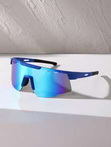 1pc Women's Outdoor Cycling Sports Eyeglasses, Y2K Style In Blue, Green, Pink, Suitable For Daily Wear, Hiking, Beach Travel, Wind-Resistant Goggles - Gradient - View 10