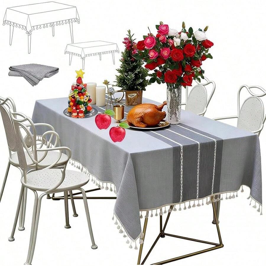 Kitchen Tablecloth - Gris 180*140cm - View 1