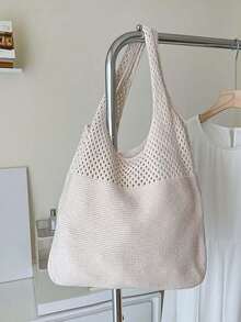 Personalized Beach Tote Bag, Bridesmaid Gift, Wedding Gift, Valentine's Day Gift, Vacation Tote - Beige - View 11