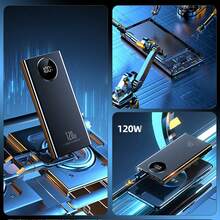 Power Bank Pack Fast Charger 2 USB External Battery For Mobile Phone 10000mAh - Black - View 6