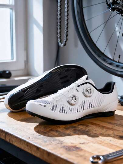 骑行鞋，全新公路自行车鞋底，男士轻量级竞速自锁骑行鞋，女士SPD锁鞋，公路自行车鞋底，四季骑行，男女通用公路自行车SPD自锁骑行鞋