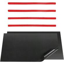 CYPNDanziX - Juego de 4 Protectores de Rejilla de Silicona para Horno con 2 Tapete Para Bandejas Horno - Prevención de quemadurasFashion - Rojo - Ver 1
