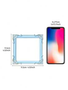 1/3pcs Vintage 3D Floral Square Photo Frame, Resin Material DIY Decor Prop, Multi-Color Options, Suitable For Photography Props, Miniature House Decor, Holiday Party Decoration - Multicolor - View 6