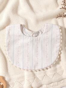1pc Baby Bib, Decorative Bib For Baby Girls, Newborn Gift - Multicolor - View 13
