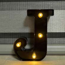 1 buah Lampu Dekoratif Huruf & Angka Hitam & Emas, Cocok untuk Acara Keluarga, Ulang Tahun, Lamaran, Pernikahan, Penggunaan Dalam/Luar Ruangan, Untuk Dewasa & Anak-anak, Desain Huruf Kreatif [Baterai Tidak Termasuk] - Lampu huruf - View 43