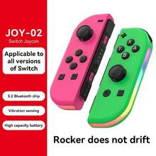 6轴无线Joy-Con游戏手柄，兼容Switch/Switch OLED，500mAh电池，带RGB灯光和双重震动，Switch游戏手柄 - 彩色 - 查看 24