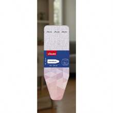 Vileda Diamond - Funda para tabla de planchar revestimiento de titanio resistente al calor tamaño universal para superficies de planchado de 30 a 45 cm de largo 110-130 cm de ancho apto para - Rosa - Ver 1