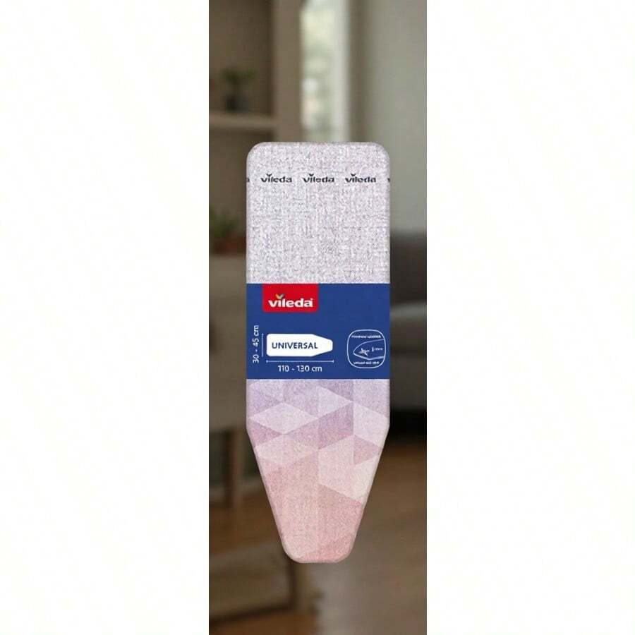 Vileda Diamond - Funda para tabla de planchar revestimiento de titanio resistente al calor tamaño universal para superficies de planchado de 30 a 45 cm de largo 110-130 cm de ancho apto para - Rosa - Ver 1