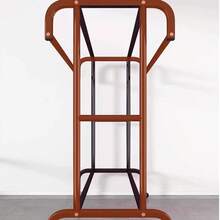 スタンドハンガー ベッドルーム用 ベランダ干し物ラック 簡易家庭用 室内衣類掛け 移動式コートハンガー - ブラック - チェックする 7