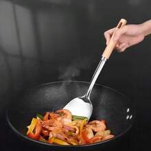 1 Stück/4 Stück Silber Kochset, Edelstahl Kochtopf Spatel Löffel, Bratpfanne Spatel Set, Küchenhelfer & Zubehör, geeignet zum Kochen, Backen, Braten - Verschiedenfarbig - Übersicht 4