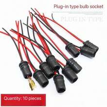 10pcs T10 Wedge Base Automotive Light Bulb Sockets - Rubber Connectors, Suitable For Cars, Trucks, Boats Dashboards - Easy Installation, Waterproof, Long-Lasting Automotive Accessories - Lamp Holder - View 8