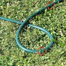 Garden Stakes Staples - Pinzas de tierra para asegurar el paisaje en forma de U acero galvanizado resistente tela y forro polar 6 pulgadas paquete de 40 unidades color verde - Verde - Ver 4