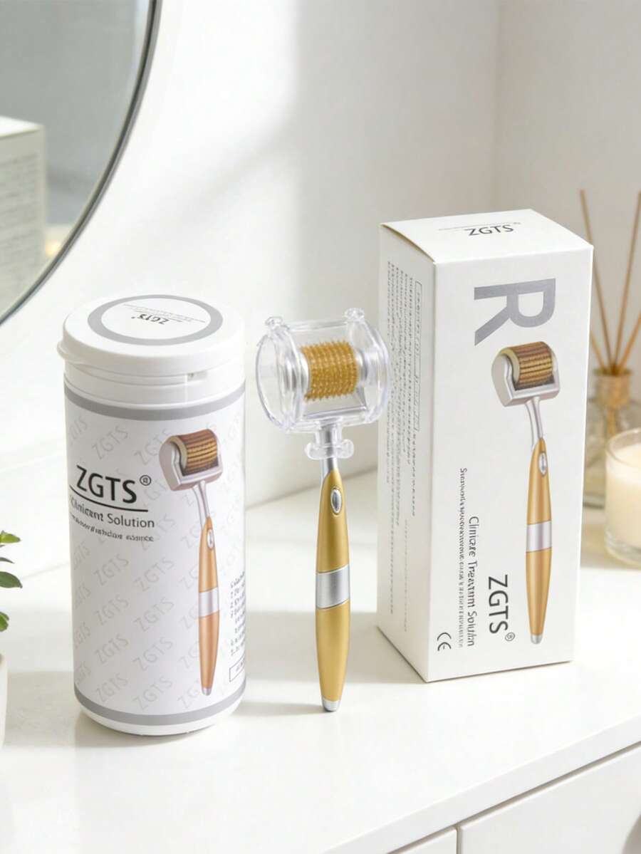 ZGTS 192 / 540 Derma Roller For Face Skin Care - Gold - View 1