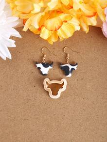 Cow Spotted Clay Cutter, For Jewelry Making; Cow Shape Clay Earring Cutter; Animal Clay Cutter, For Polymer Clay Jewelry Earrings; Clay Cutter Set - Clay Cutter - View 12