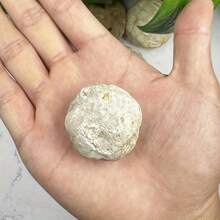 Natural Unopened 1pc Geode Egg - STEM Science Toy, Break Your Own Crystal Cluster, Creative Geology Gift - Display Rough Specimen For Halloween Christmas - Beige - View 9