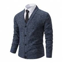 Men Sports Cardigans - 6631 Blue - View 3