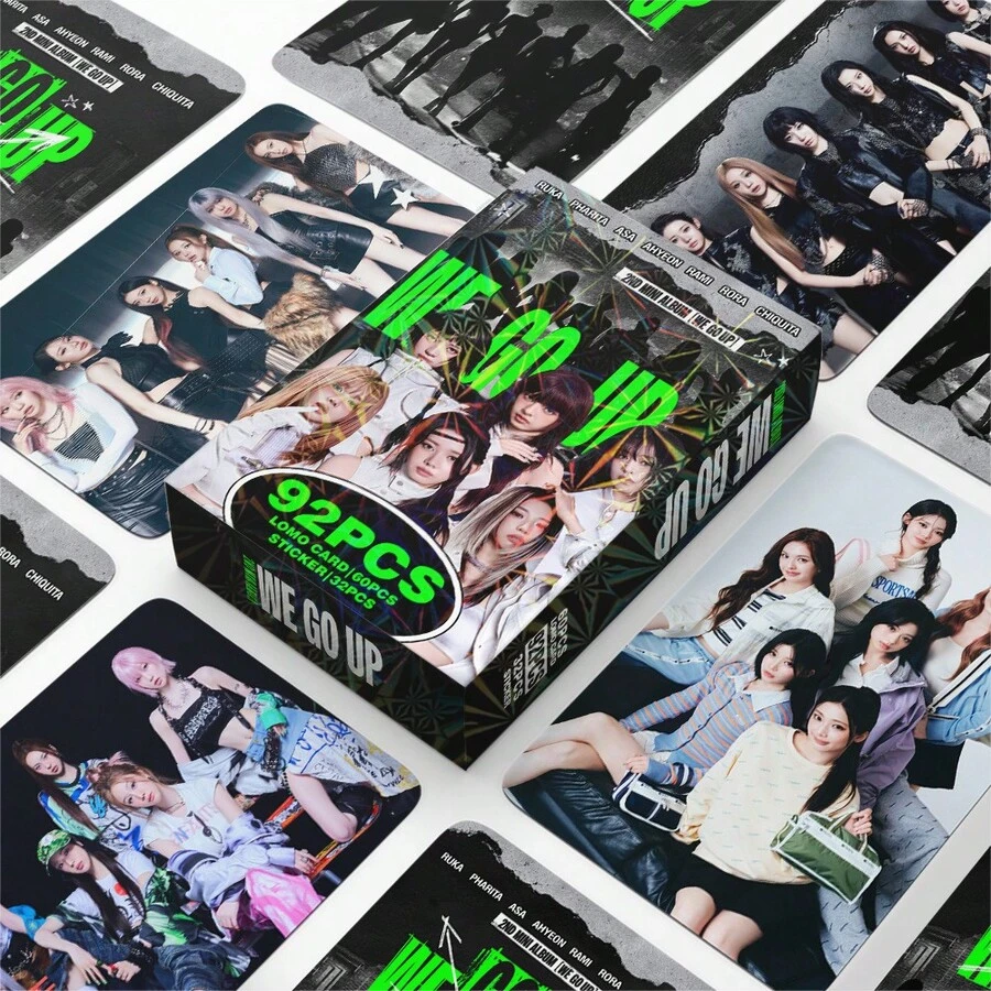 每盒92件（60张LOMO卡+32张贴纸），K-POP粉丝周边，SKZ限量版粉丝商品，照片卡，贴纸，节日礼物 - 彩色 - 查看 1