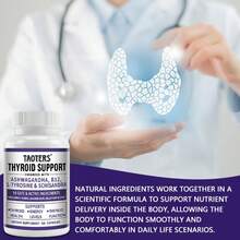 Thyroid Health Supplement With Ashwagandha, L-Tyrosine, Schisandra, And Multiminerals - Support Thyroid & Energy Health - 120 Capsules - 1 chai - Xem 7